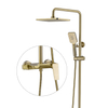 Kaiping Sanitary Ware Factory Juego de ducha de grifo de baño Golden Rain