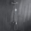 Juego de ducha de baño con sistema de columna de ducha de lluvia expuesta de latón cromado de nuevo diseño 2021