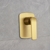 Grifo monomando de ducha de oro cepillado en caliente y frío montado en la pared Grifo de ducha oculto para baño