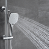 Cabezal de ducha cromado de 10 pulgadas con rociador de mano Juego de grifo de ducha de baño de lluvia montado en la pared