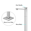 Mezclador de ducha de bañera montado en el suelo independiente de latón de una sola manija Grifo de bañera independiente para baño