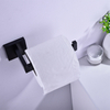 Soporte para toallas de papel de acero inoxidable, accesorios de baño, rollo de papel higiénico negro mate montado en la pared, colgador de pañuelos de papel